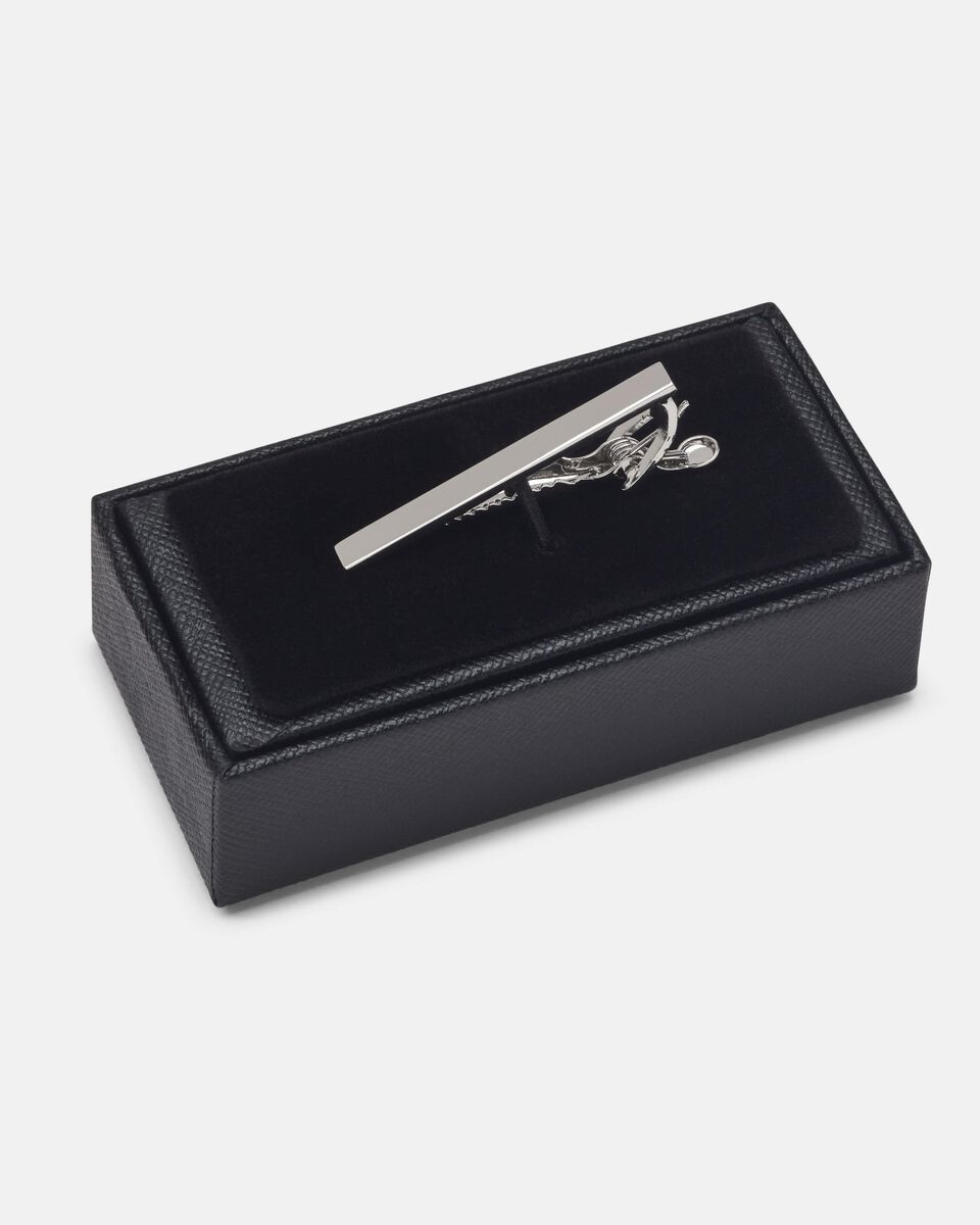 Slim Polished Tie Pin, Silver, hi-res